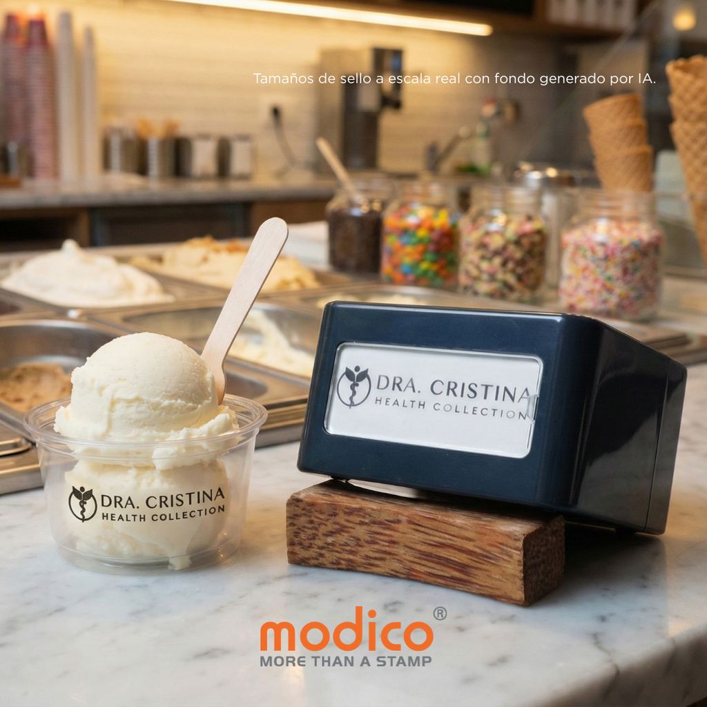 Sello para vaso o contenedor de plástico - chico (Melon 2, Negro)